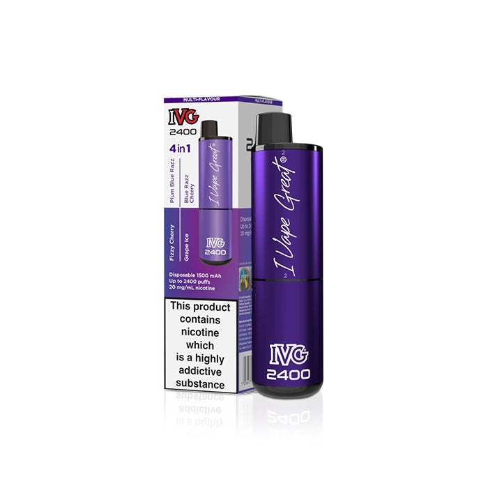 Multi Flavour Purple Edition - IVG 2400 Disposable Vape | Time2Vape