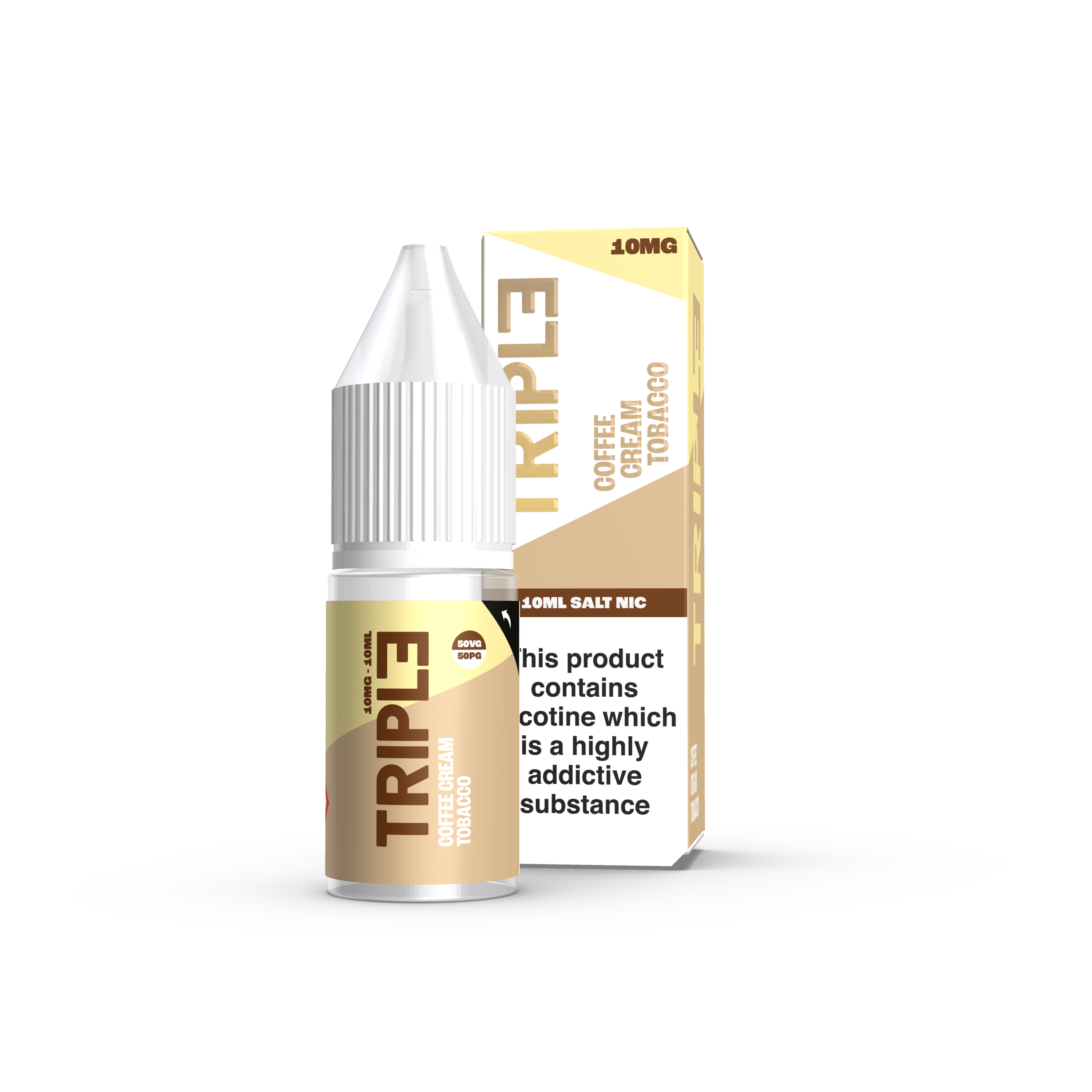 Coffee Cream Tobacco 10ml Nicotine Salt E-Liquid by TRIPL3 Bar Salts | Time2Vape Coffee Cream Tobacco 10ml Nicotine Salt E-Liquid by TRIPL3 Bar Salts | Time2Vape