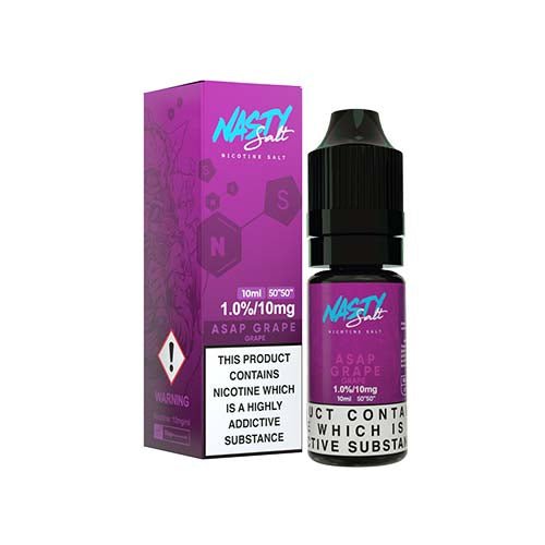 ASAP Grape 10ml Nicotine Salt E-Liquid by Nasty Juice